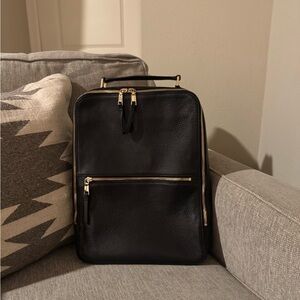 Italian Leather Laptop Backpack
